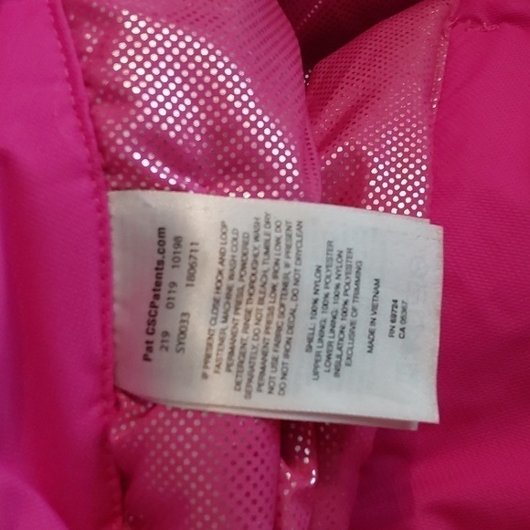 Columbia/ Bugaboo- Juniors Bright Pink Adjustable SNOW Pants Ski/tubeSz.14/16 - Picture 14 of 15